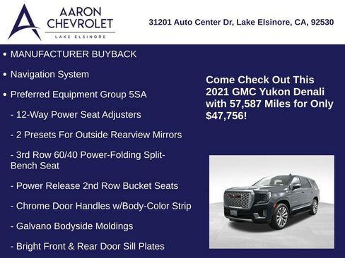 Used 2021 GMC Yukon Denali AWD/4WD image 5