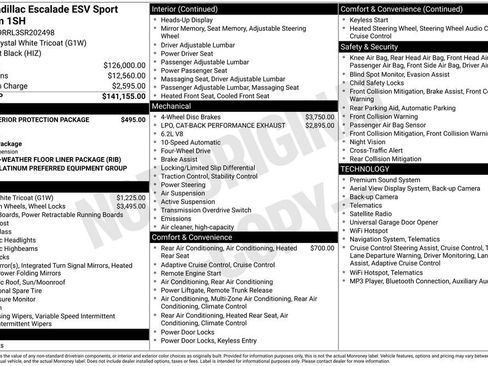 Used 2025 Cadillac Escalade ESV Sport Platinum AWD/4WD image 15