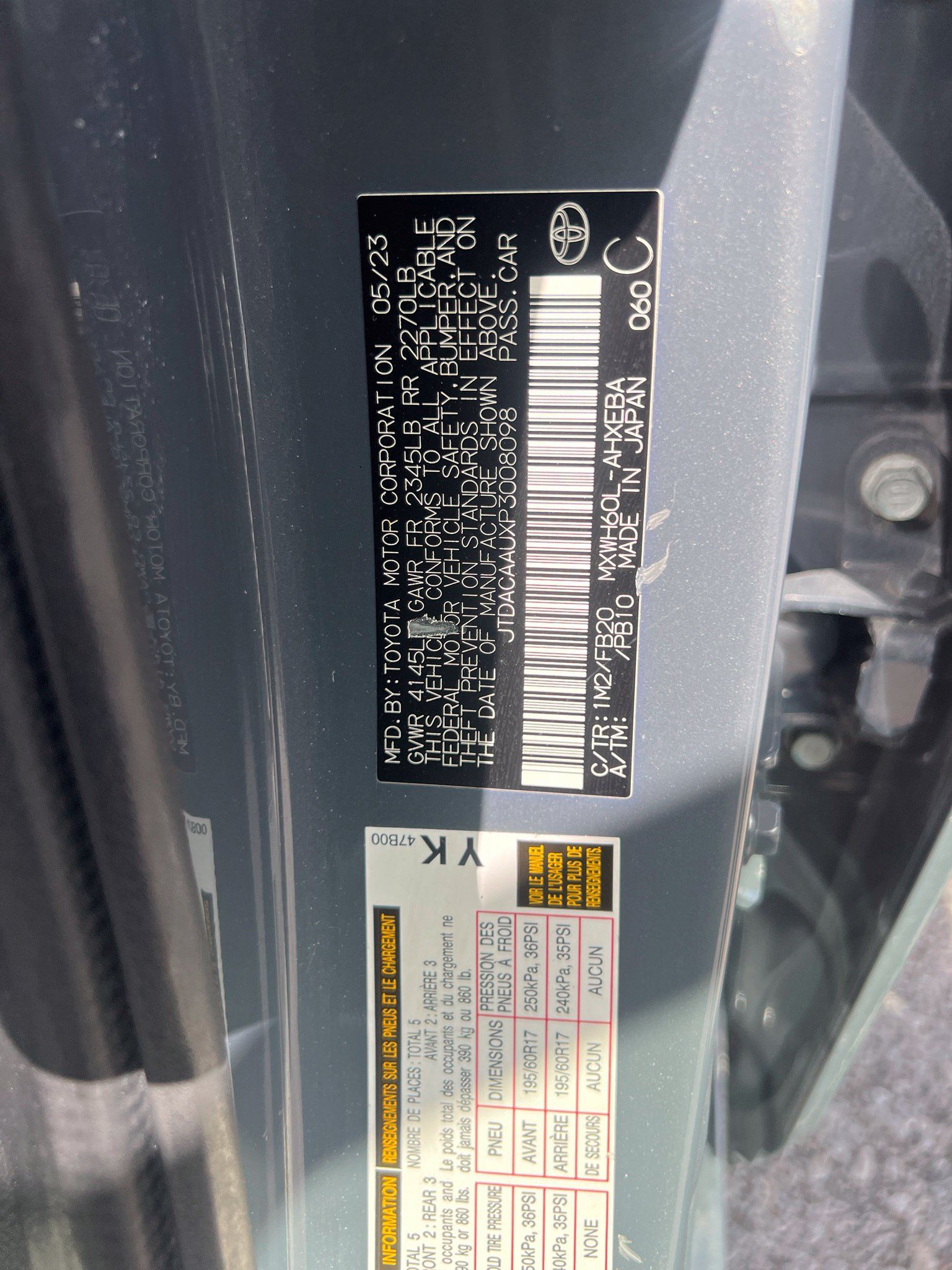 Used 2023 Toyota Prius LE FWD image 24