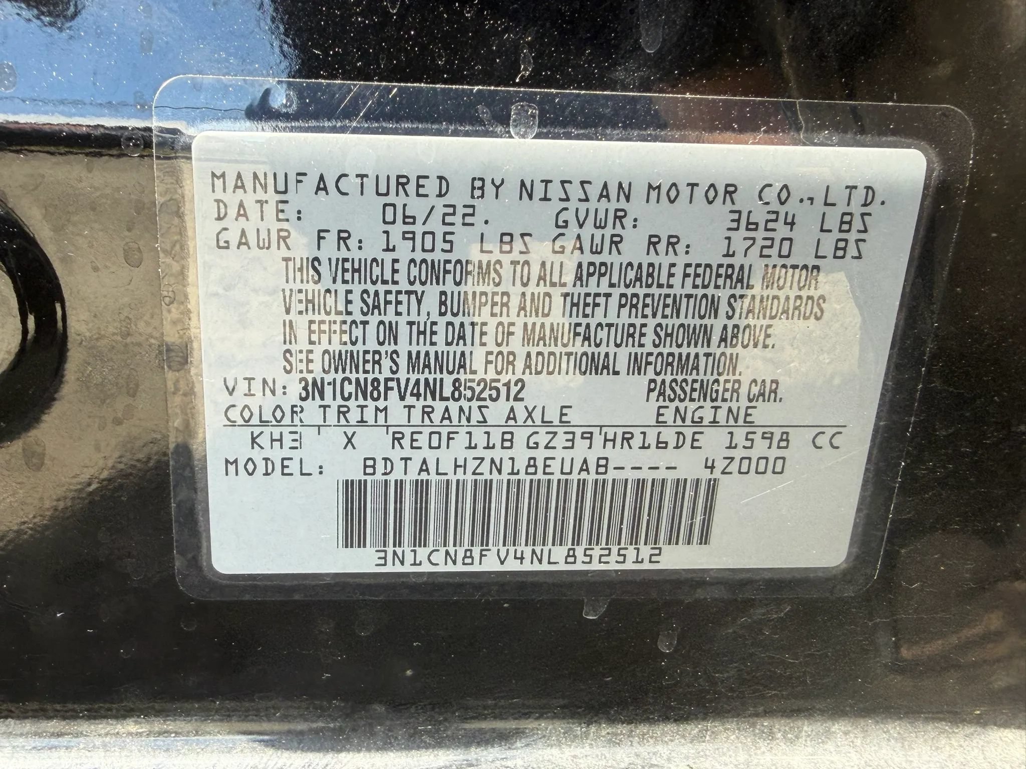 Used 2022 Nissan Versa SR w/ Electronics Package FWD image 30