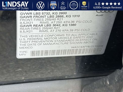 Used 2018 Audi SQ5 Prestige w/ Prestige Package image 25