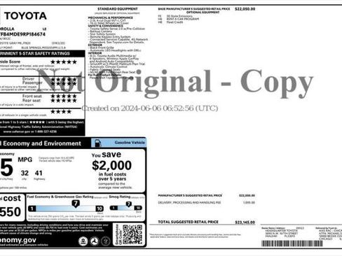 Used 2024 Toyota Corolla LE FWD image 4