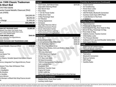 Used 2024 RAM 1500 Tradesman w/ Tradesman SXT Package image 3