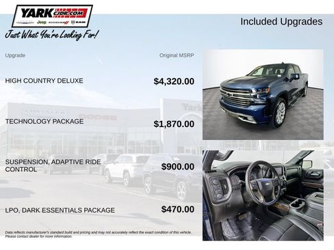 Used 2022 Chevrolet Silverado 1500 High Country w/ Technology Package AWD/4WD image 5