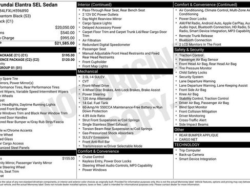 Used 2020 Hyundai Elantra SEL w/ Cargo Package (C1) FWD image 16