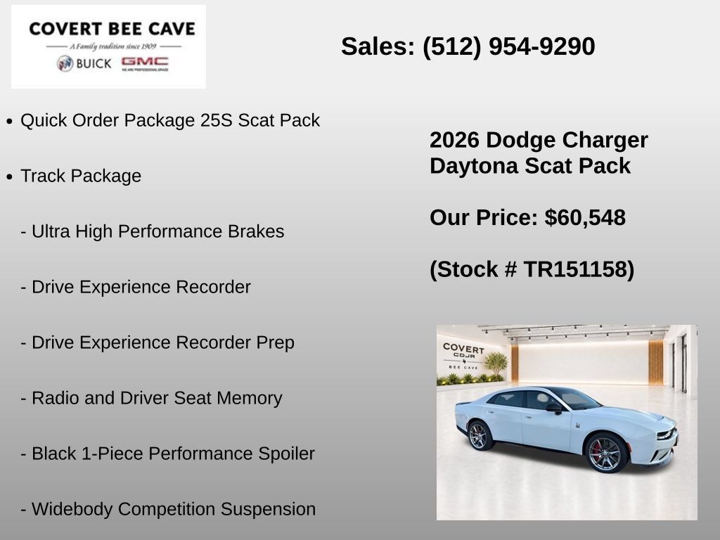 New 2026 Dodge Charger Daytona Scat Pack w/ Track Package AWD/4WD image 7