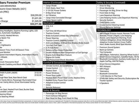Used 2024 Subaru Forester Premium AWD/4WD image 3