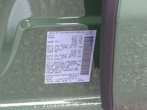 New 2026 Nissan Frontier SV w/ SV Convenience Package image 34