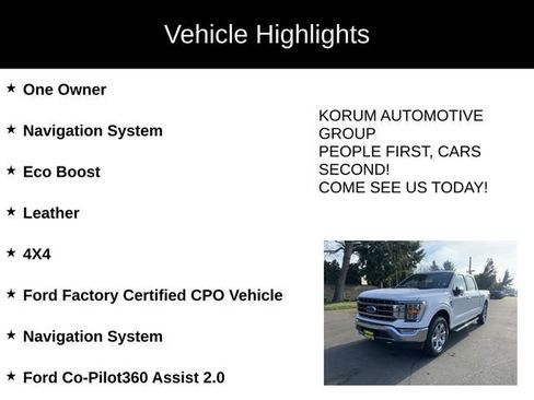 Certified 2021 Ford F150 Lariat w/ Max Trailer Tow Package image 4