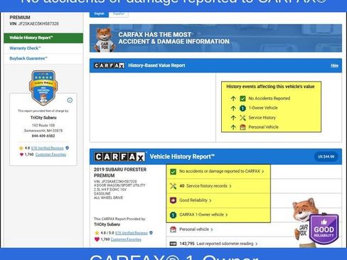 Used 2019 Subaru Forester Premium w/ All-Weather Package image 2