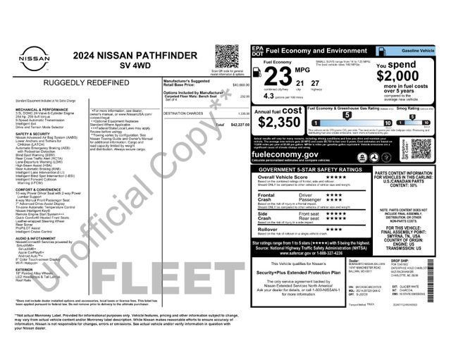 Used 2024 Nissan Pathfinder SV AWD/4WD image 49