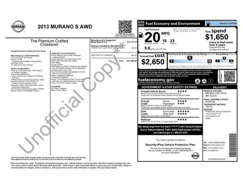 Used 2013 Nissan Murano S image 7