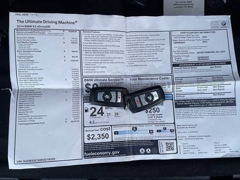Used 2014 BMW X3 xDrive28i AWD/4WD image 37