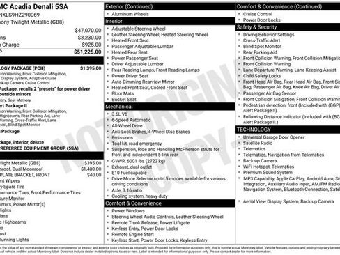 Used 2017 GMC Acadia Denali w/ Technology Package AWD/4WD image 8