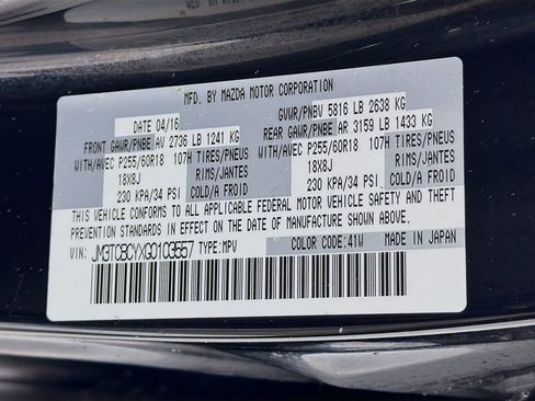 Used 2016 MAZDA CX-9 Touring AWD/4WD image 29