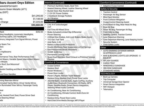 Used 2023 Subaru Ascent Onyx Edition image 39