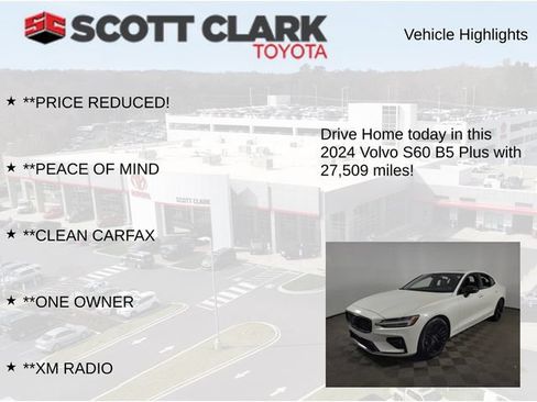 Used 2024 Volvo S60 B5 Plus w/ Climate Package AWD/4WD image 8