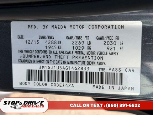 Used 2016 MAZDA MAZDA6 Sport FWD image 17
