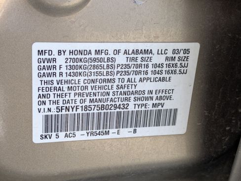 Used 2005 Honda Pilot EX-L image 34