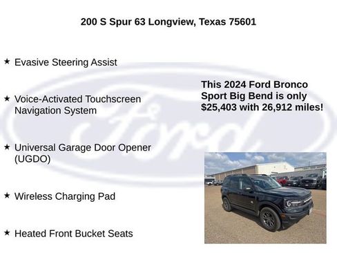 Used 2024 Ford Bronco Sport Big Bend w/ Convenience Package image 20