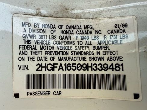 Used 2009 Honda Civic LX image 35