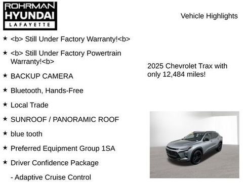 Used 2025 Chevrolet Trax ACTIV w/ Sunroof Package image 7