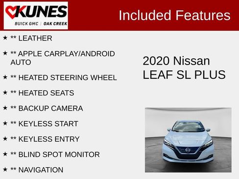 Used 2020 Nissan Leaf SL Plus FWD image 2