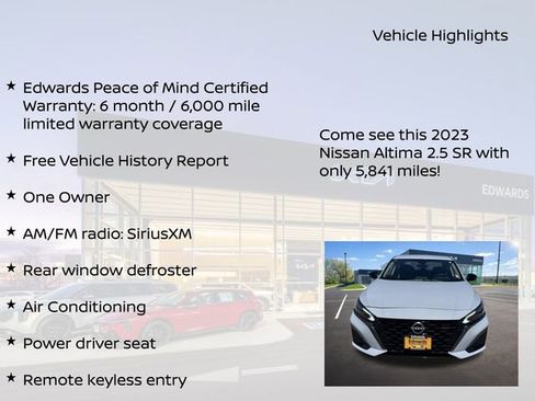 Used 2023 Nissan Altima 2.5 SR FWD image 11