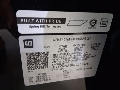 Certified 2026 Cadillac XT5 Sportv w/ LPO, Floor Liner Package AWD/4WD image 25