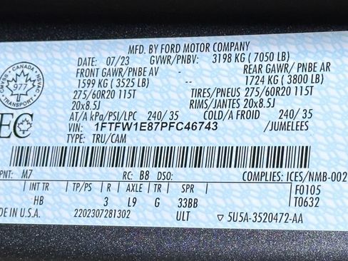 Certified 2023 Ford F150 Lariat w/ Equipment Group 502A High AWD/4WD image 61