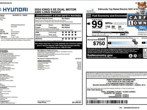 Used 2024 Hyundai Ioniq 5 SE AWD/4WD image 32