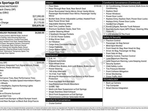 Used 2021 Kia Sportage EX w/ EX Technology Package image 31