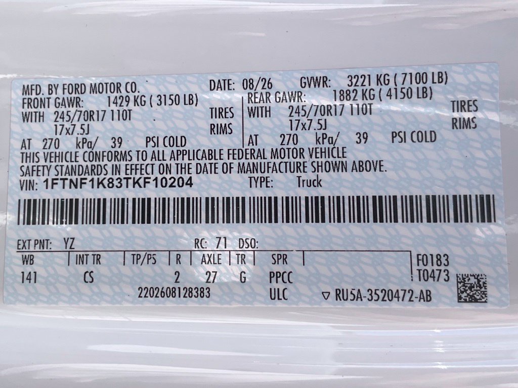 New 2026 Ford F150 XL w/ Equipment Group 103A High RWD image 35