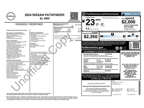 Certified 2024 Nissan Pathfinder SL AWD/4WD image 3