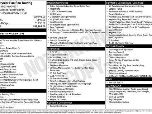 Used 2017 Chrysler Pacifica Touring FWD image 35
