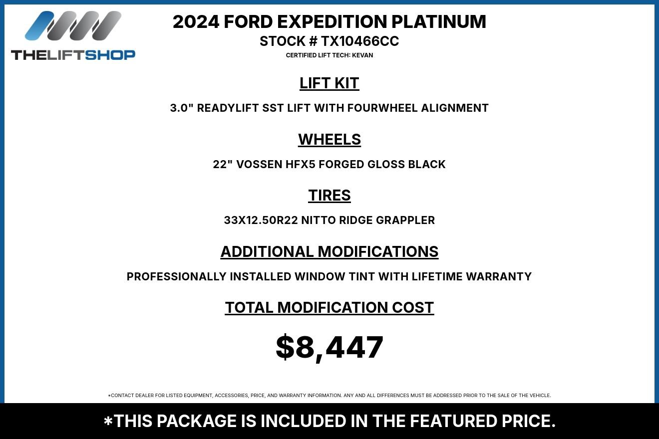 Used 2024 Ford Expedition Platinum AWD/4WD image 2