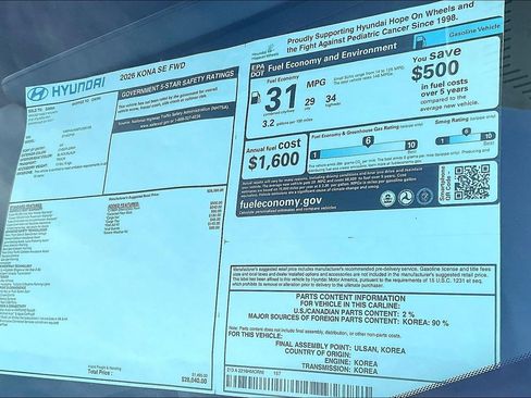 New 2026 Hyundai Kona SE image 14