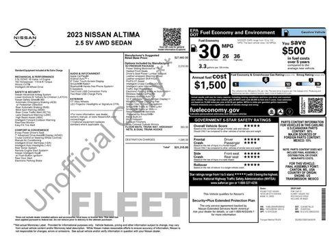 Used 2023 Nissan Altima 2.5 SV w/ SV Premium Package image 2
