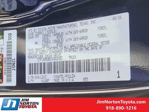 New 2026 Toyota Tundra Limited image 24