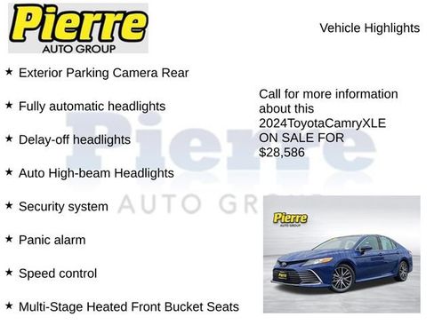 Used 2024 Toyota Camry XLE w/ Cold Weather Package AWD/4WD image 15
