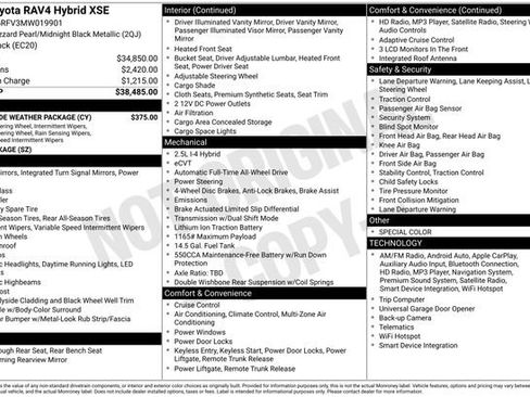 Used 2021 Toyota RAV4 XSE w/ XSE Grade Weather Package image 7