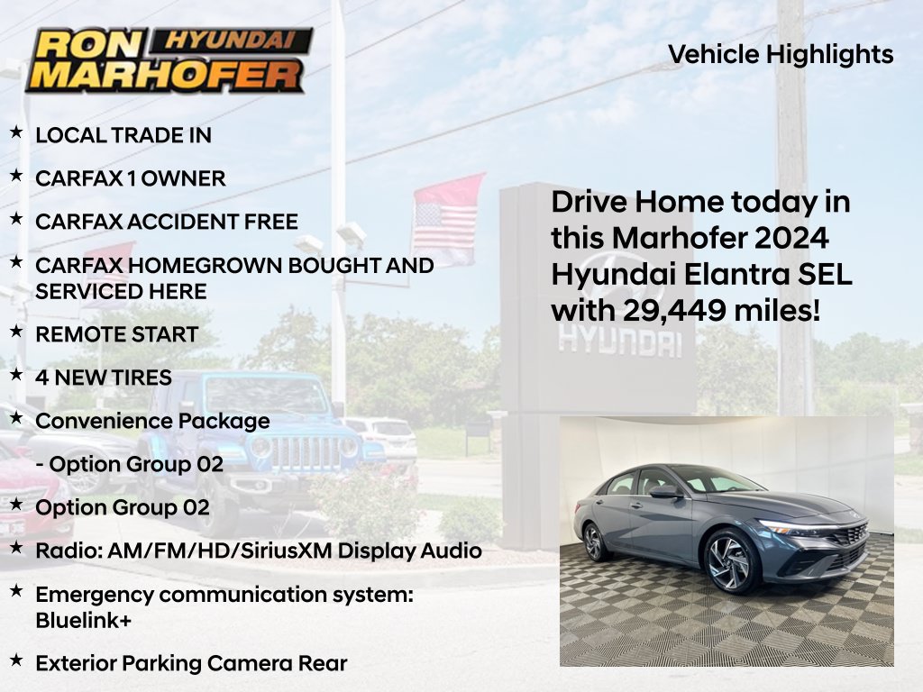 Used 2024 Hyundai Elantra SEL w/ Convenience Package FWD image 15