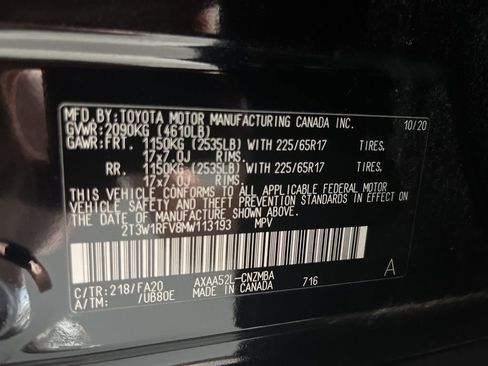 Used 2021 Toyota RAV4 XLE FWD image 79