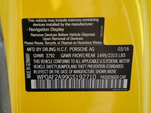 Used 2016 Porsche 911 GT3 RS w/ Sound Package Plus image 26