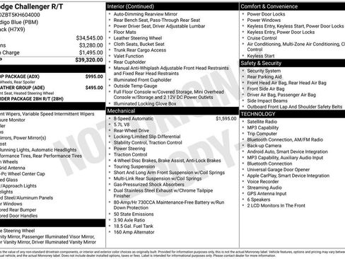 Used 2019 Dodge Challenger R/T w/ Blacktop Package RWD image 28
