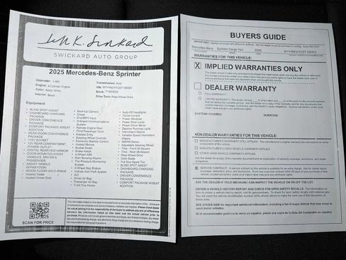 Used 2025 Mercedes-Benz Sprinter 2500 image 35