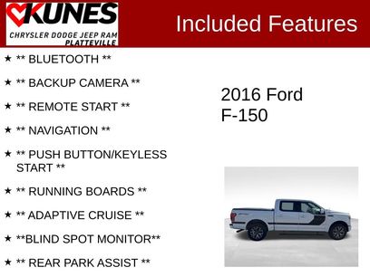 Used 2016 Ford F150 Lariat w/ Equipment Group 502A Luxury
