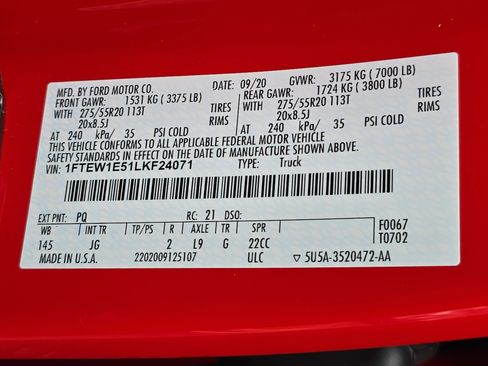 Used 2020 Ford F150 XL w/ Equipment Group 101A Mid image 34