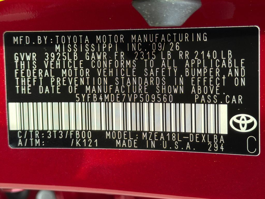 New 2027 Toyota Corolla LE FWD image 36