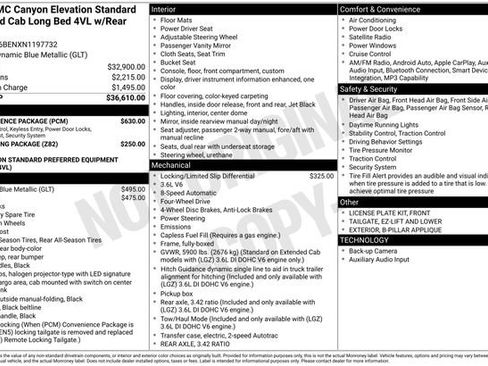 Used 2022 GMC Canyon Elevation Standard w/ Convenience Package AWD/4WD image 37
